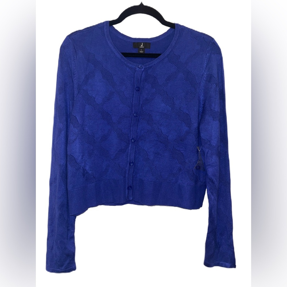 Jason Wu blue long sleeve button down soft cardigan sweater size large